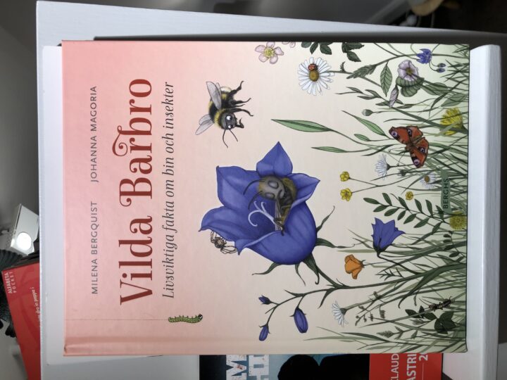 Vilda Barbro. Livsviktiga fakta om bin och insekter, av Milena Bergqvist (författare) och Johanna Magoria (illustratör)