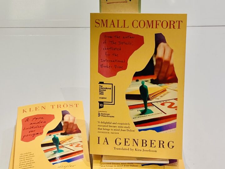 Romanen Klen tröst (på engelska: Small Comfort) av Ia Genberg är nominerad till internationella Bookerpriset 2026
